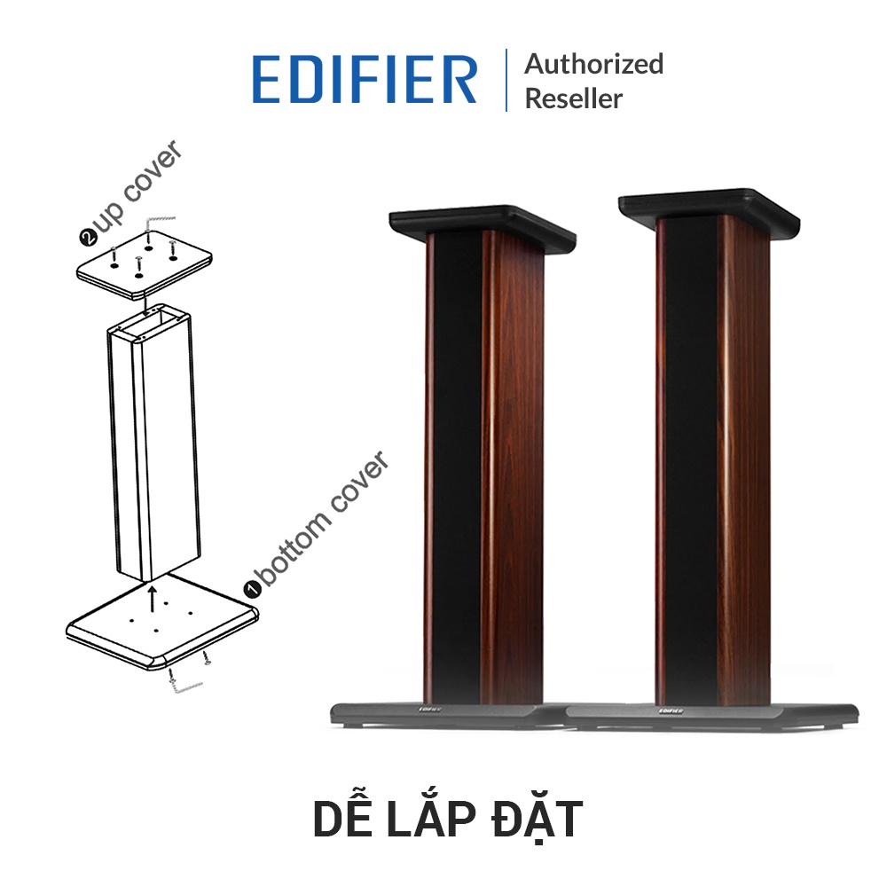 Chân loa EDIFIER SS02C - Thiết kế cực đẹp - Gỗ MDF cứng cáp chắc chắn - Tăng trải nghiệm nghe - Hàng chính hãng MAI THU