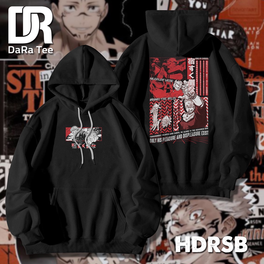 Hoodie Unisex Thiết Kế In Hình Jujutsu Kaisen