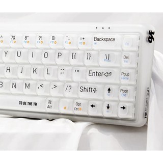 Bàn phím cơ không dây bluetooth phiên bản 1% trong suốt transparent chống nước có đèn LED Lofree chính hãng
