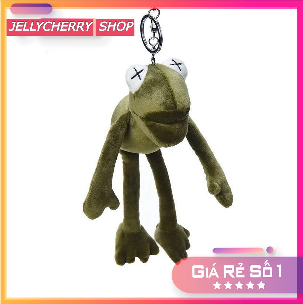 Móc Khóa Gấu Nhồi Bông Con Ếch Xanh Siêu Cute - MK01