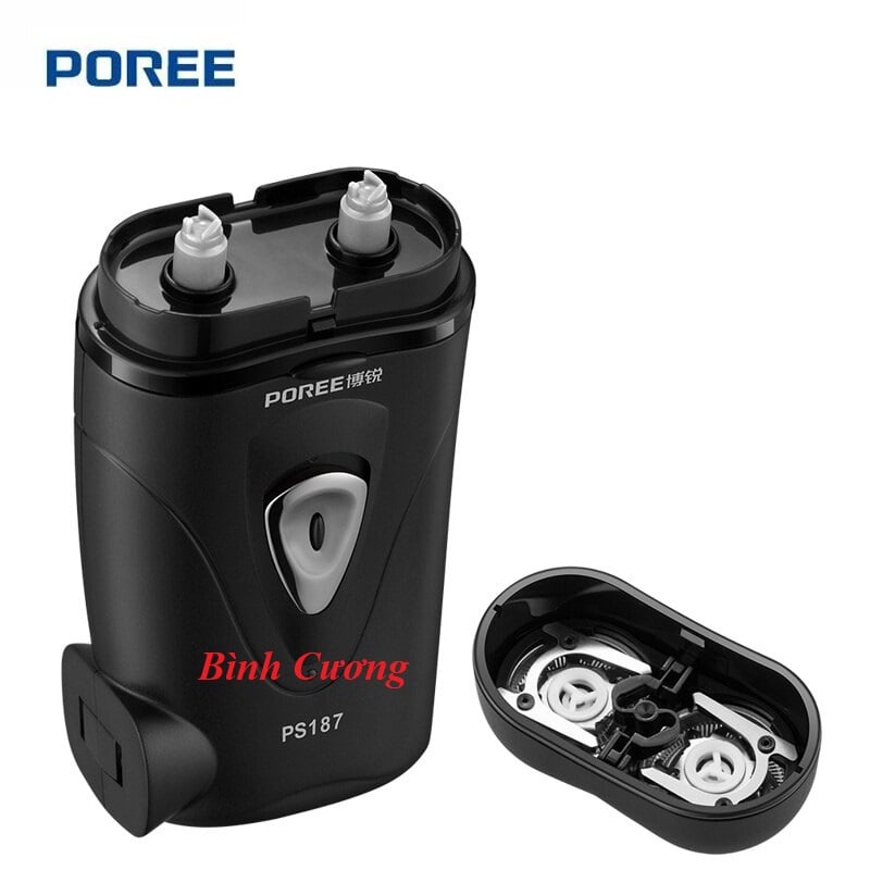 Máy cạo râu 2 lưỡi Poree PS187 nhỏ gọn tiện lợi