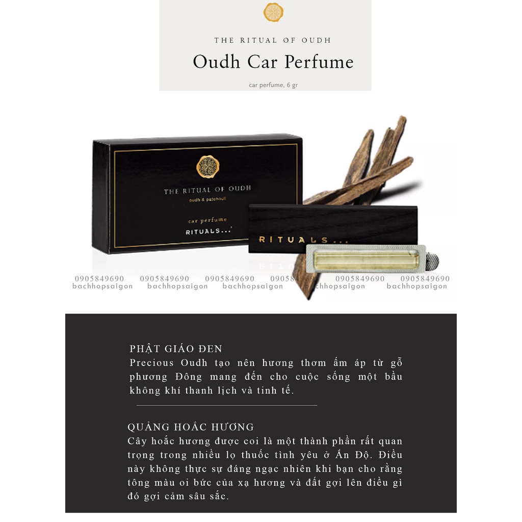 Sáp thơm xe hơi UK dòng cao cấp the rituals car perfumes