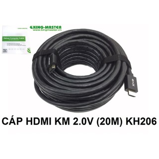 Cáp hdmi 20m kingmaster kh206 chuẩn 2.0v fullhd hỗ trợ 4k*2k