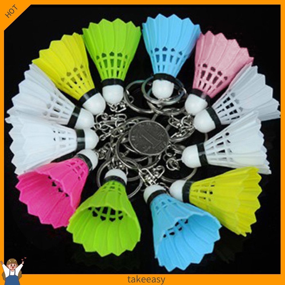 Móc khóa hình quả cầu lông mini xinh xắn dễ thương