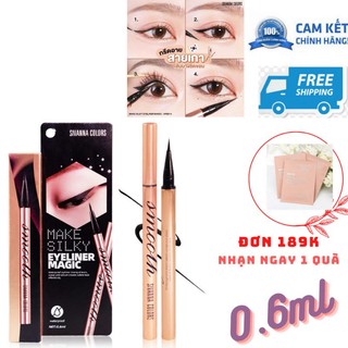 Bút kẻ mắt nước eyeliner sivanna color make silky eyeliner magic thái lan 0.6ml