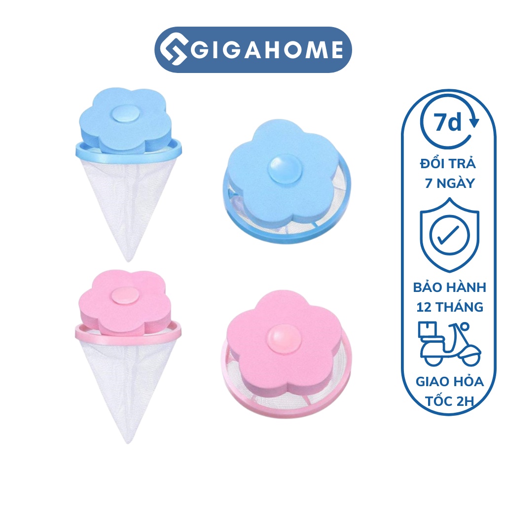 Phao Lọc Cặn Bẩn Máy Giặt GIGAHOME Gom Rác Lồng Máy Thông Minh Hình Hoa 4406
