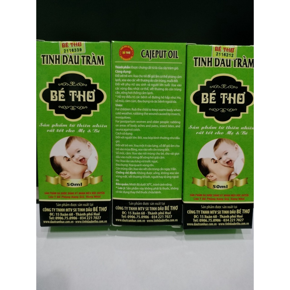 Tinh dầu tràm Bé Thơ 50ml - Hàng sẵn