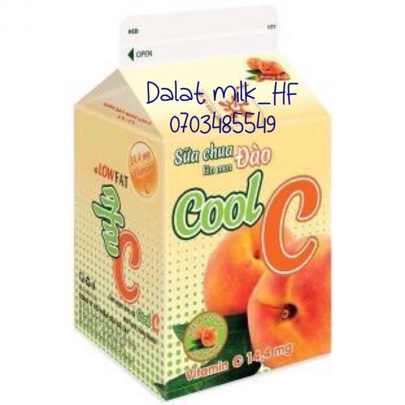 sua chua lên men Đào cool C 180ml