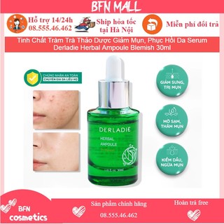 Tinh Chất Tràm Trà Thảo Dược Giảm Mụn, Phục Hồi Da Serum Derladie Herbal Ampoule Blemish 30ml