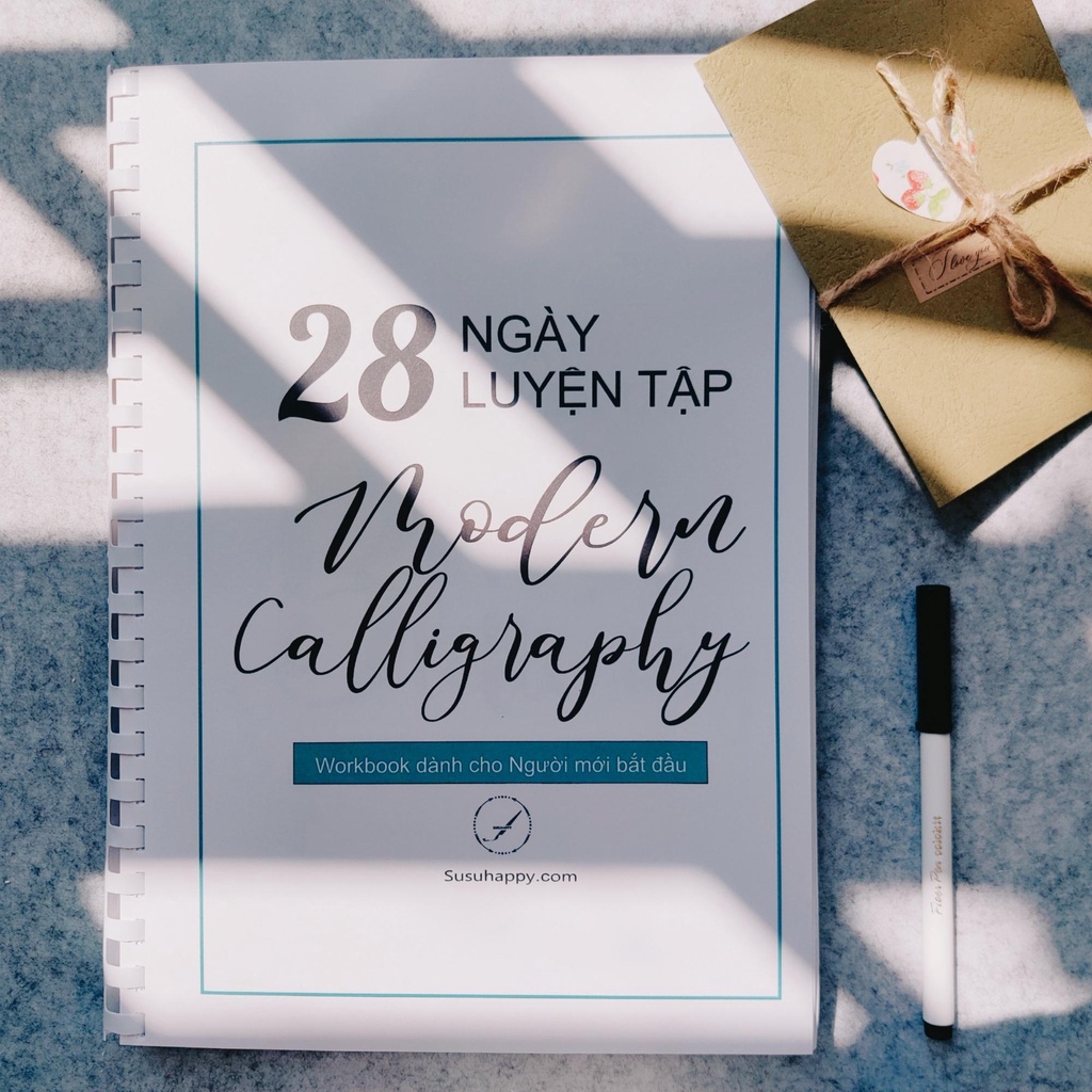 Workbook 28 Ngày Luyện Modern Calligraphy Phong Cách Hand-Lettering, Bullet Journal