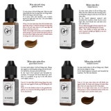 Mực GH Chuyên HairStrokes Tạo Sợi Bằng Máy, Phun Rải Hạt Chân Mày