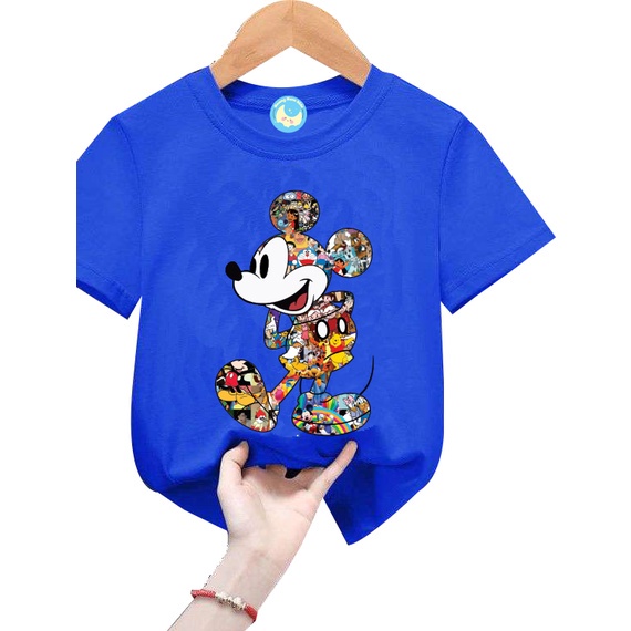 Áo thun cho bé trai- M-KEY SƠN cho Bé từ 7kg đến 25kg chất vải 4 chiều thấm hút mồ hôi-HOÀNG NAM KIDS