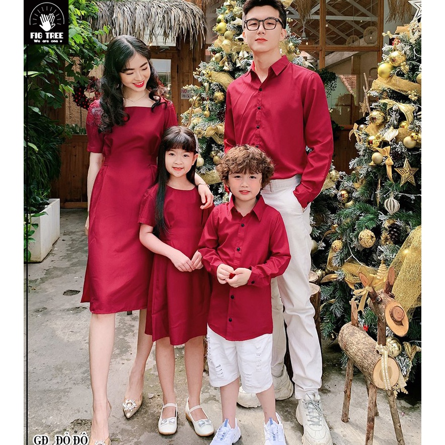 Combo gia đình sắc đỏ noel rực rỡ siêu cưng luôn!