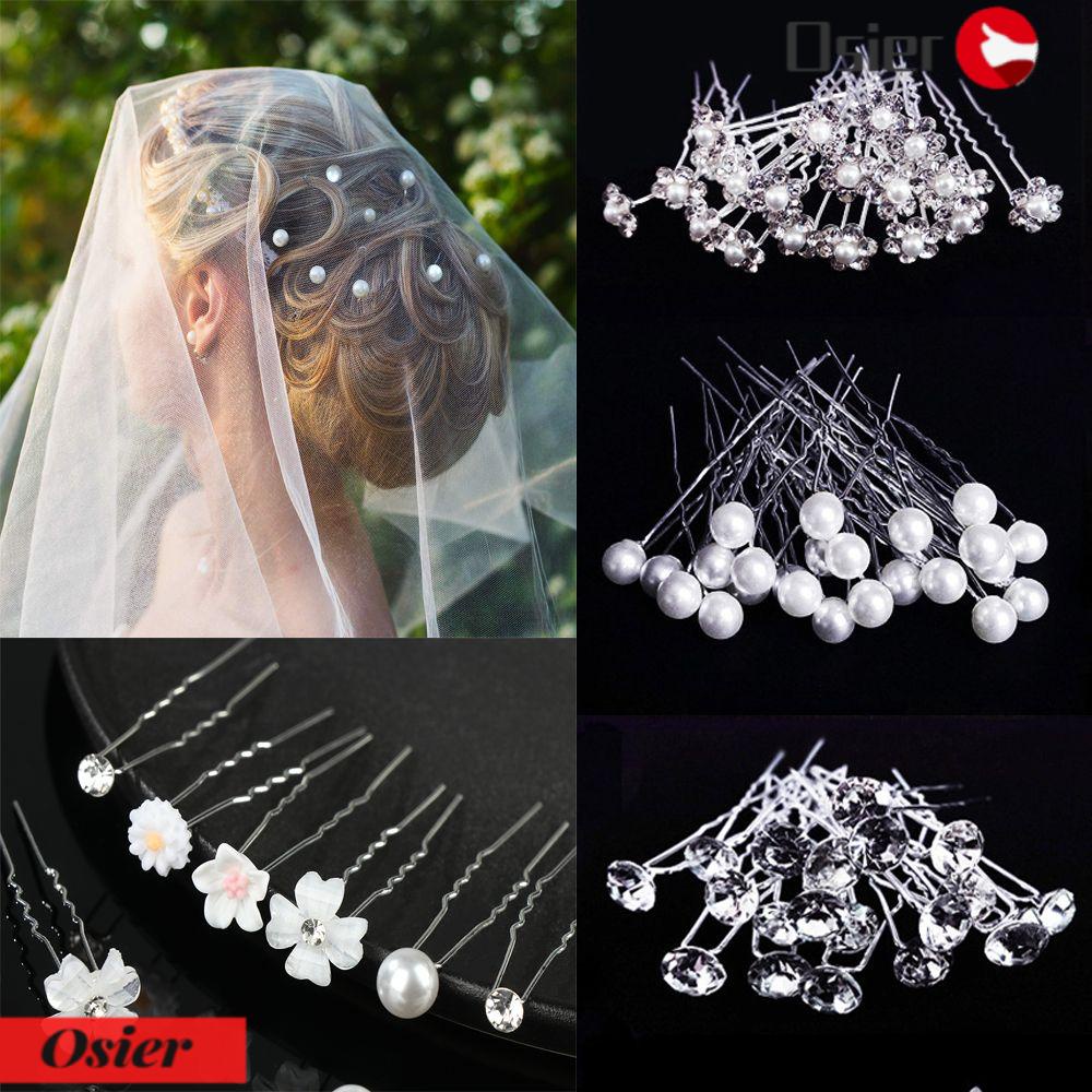 Bộ 1 20 Kẹp Tóc Hoa Xinh Xắn Thời Trang|Trâm Cài Tóc Hình Chữ U Cho Cô Dâu