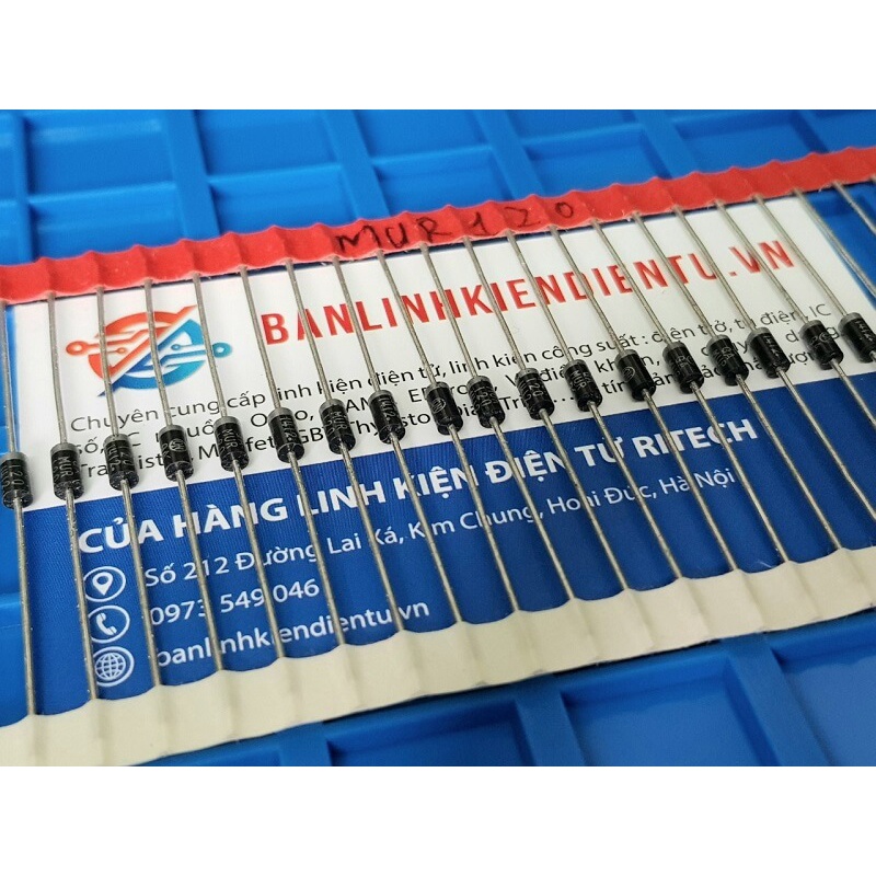 [Combo 20 chiếc] Diode xung MUR120 1A 200V DO-41