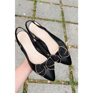 Sandal nơ bệt mũi nhọn
