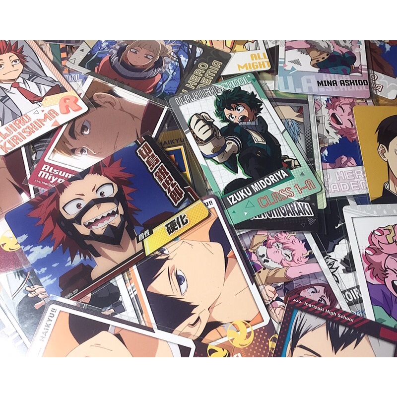 Thẻ bo góc Anime JJK, MHA, Haikyuu nhân phẩm