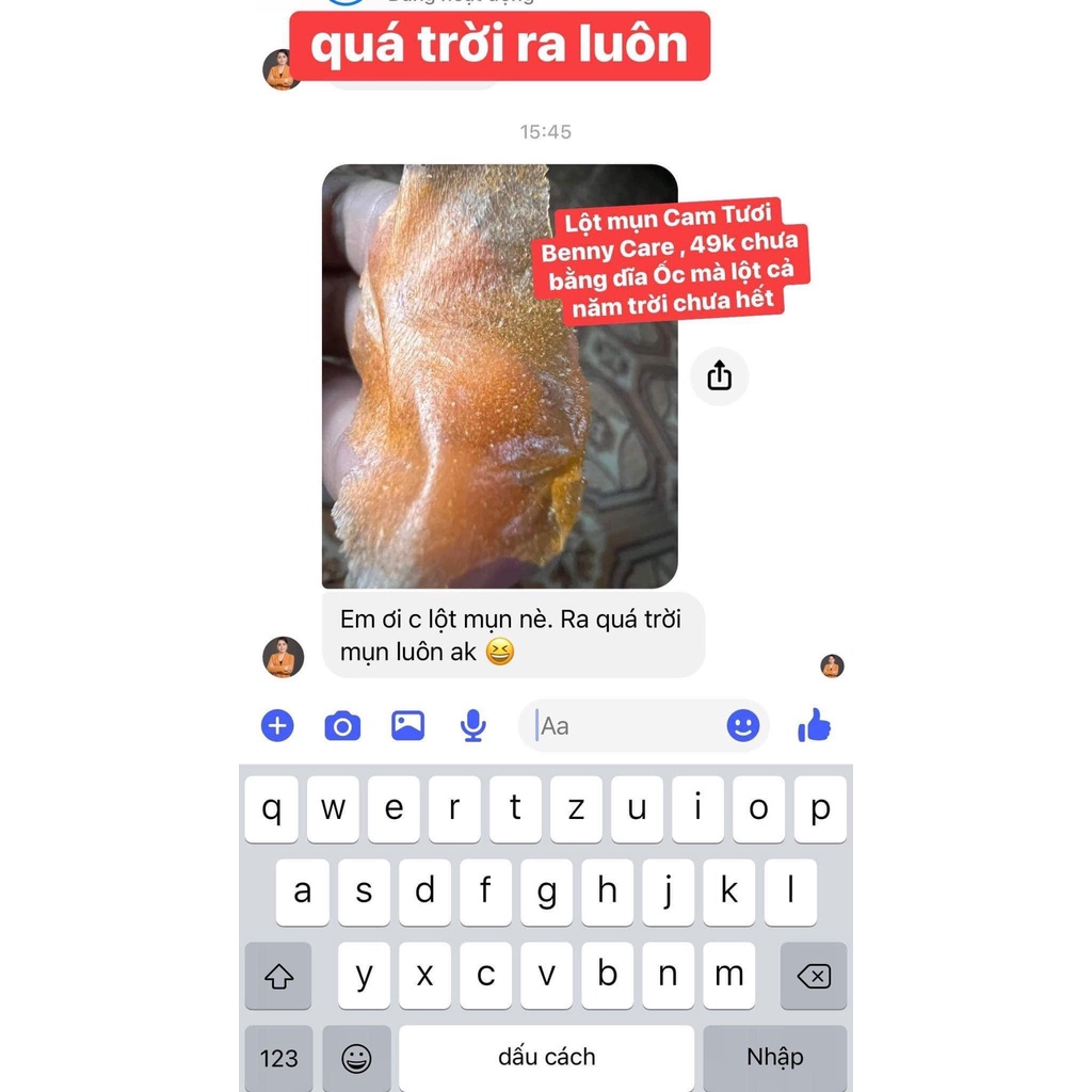 GEL LỘT MỤN CAM TƯƠI BENNY CARE - GEL LỘT MỤN MD BEAUTY CHÍNH HÃNG