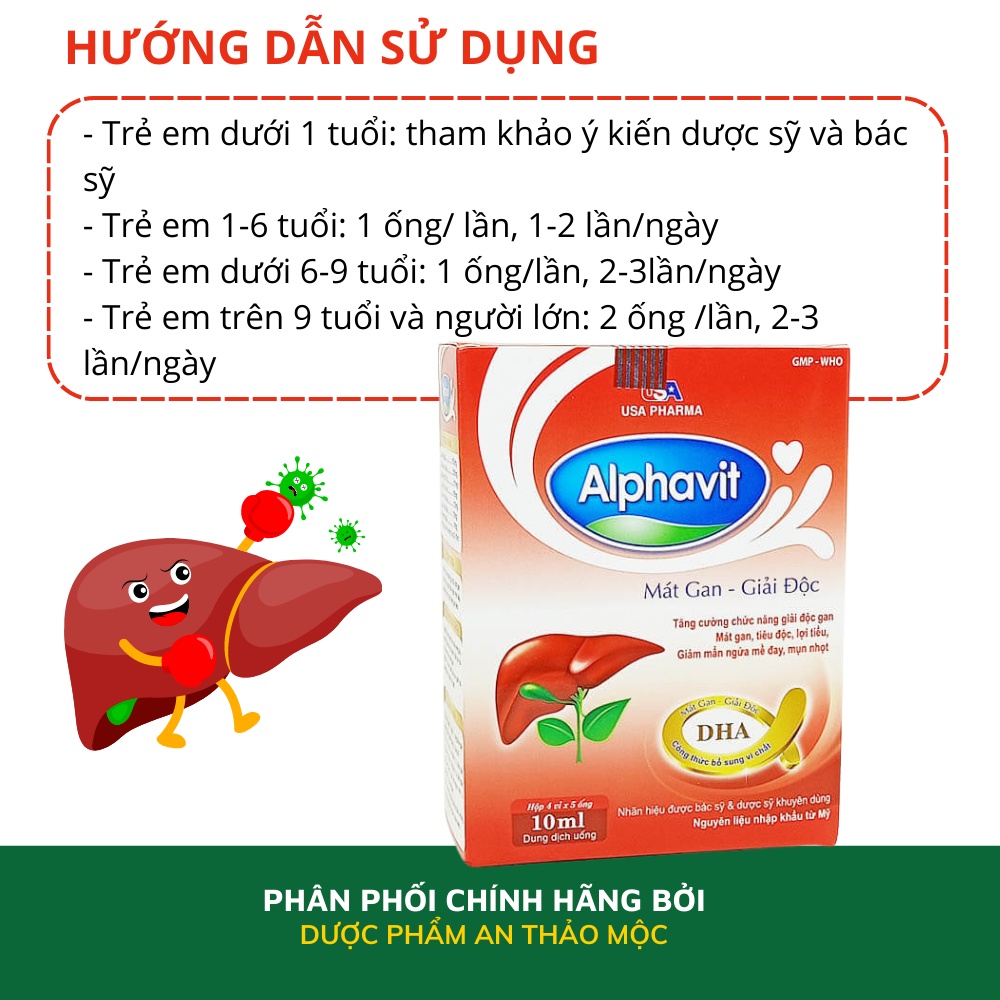 Siro Mediusa Alphavit hỗ trợ thanh nhiệt mát gan giải độc tăng cường chức năng gan giảm mẩn ngứa mề đay.