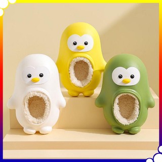Dép bông đi trong nhà chống nước chống trượt hình chim cánh cụt ốp