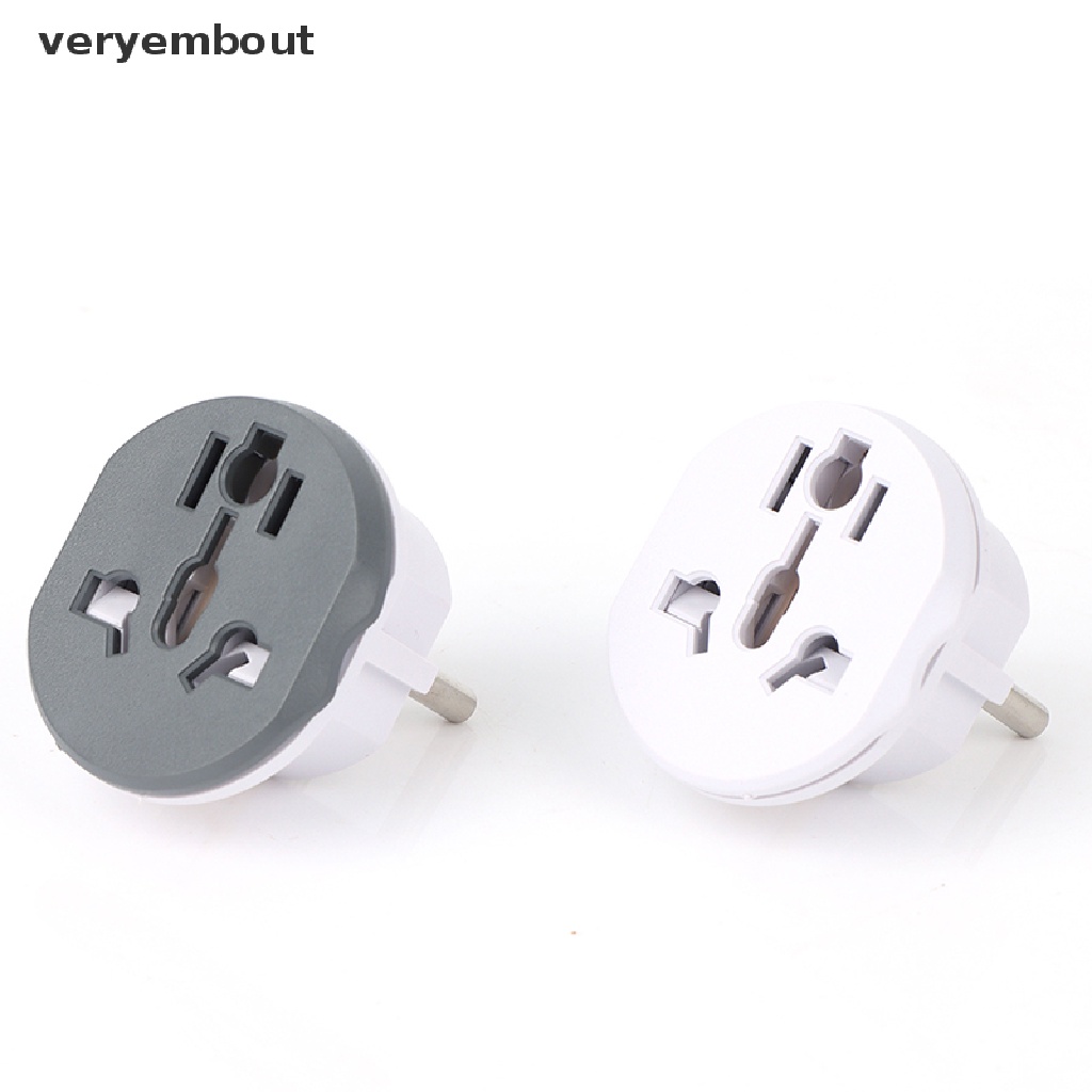 Ổ Cắm Điện Chuyển Đổi 2 Chấu AU US UK CN Sang EU Chuyên Dụng