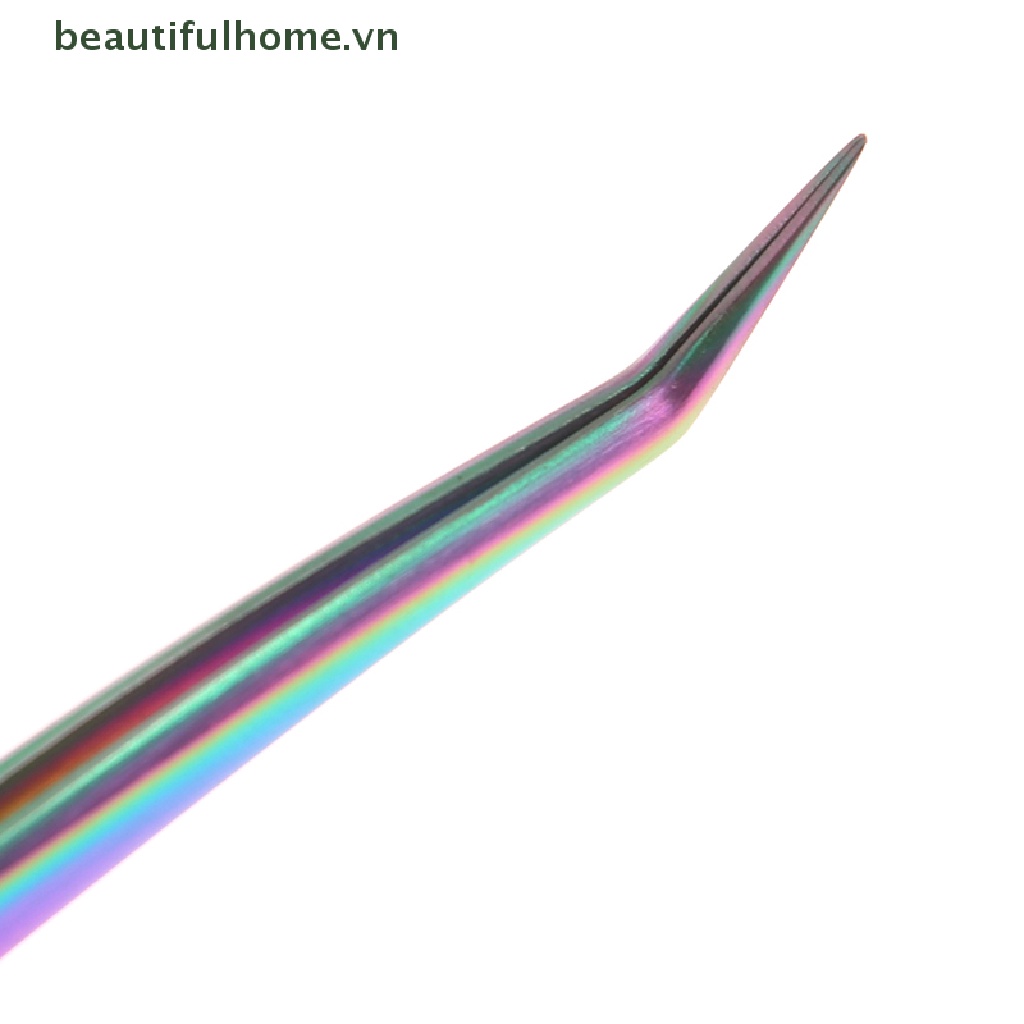 1 Nhíp Gắp Lông Mi Chuyên Nghiệp Bằng Thép Không Gỉ Nhiều Màu Sắc