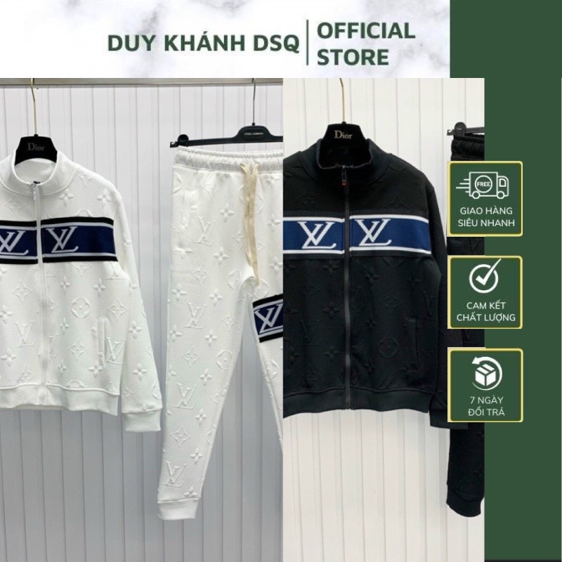 Bộ Thể Thao Thu Đông LV Nam Đẹp, Chất Nỉ Tăm Cao Cấp Phong Cách Thời Trang DUY KHÁNH DSQ