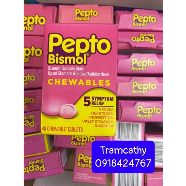 Kẹo hỗ trợ tiêu hoá đầy hơi pepto bismol date 2024