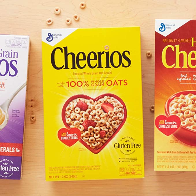 Ngũ Cốc Ăn Sáng Tốt Cho Tim Mạch General Mills Original Cheerios Heart Healthy Cereal, Hộp 340g