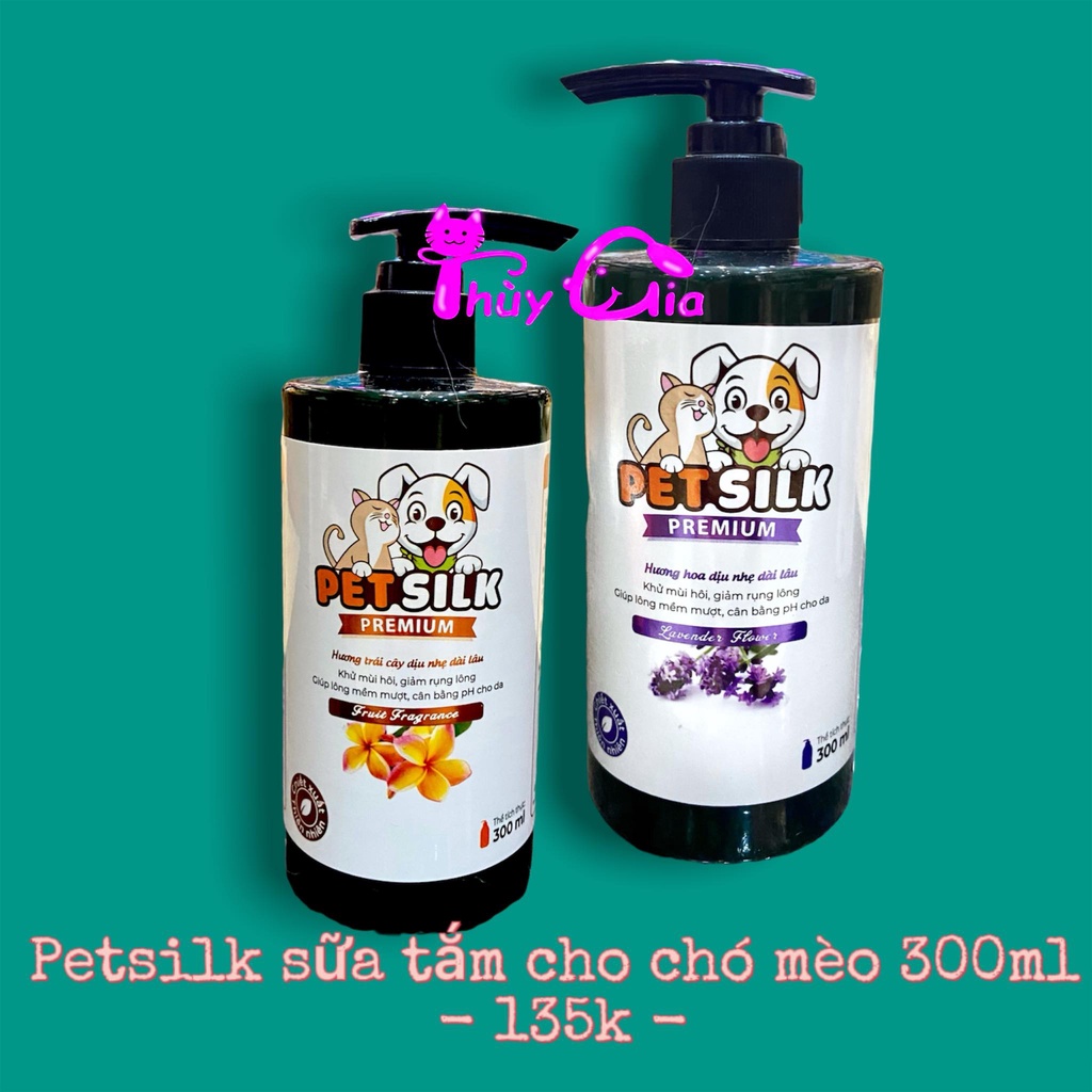 Sữa tắm dầu gội cao cấp dành cho boss PET SILK, hương thơm dịu nhẹ dài lâu - 300ML