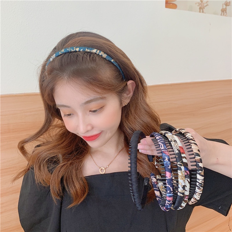 Băng Đô Cài Tóc Có Răng Chống Trượt Tiện Dụng Khi Rửa Mặt / Trang Điểm