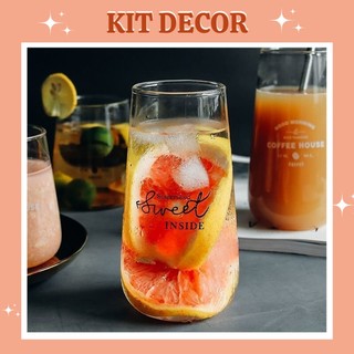 Ly Sinh Tố Sweet - Thủy Tinh Chịu Nhiệt Borosilicate Cao Cấp Không Chì