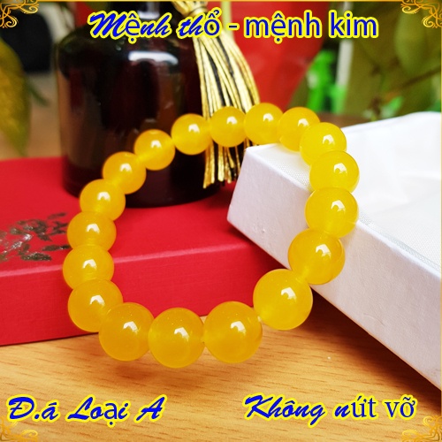 Vòng phong thủy đeo tay nam nữ mệnh thổ kim màu vàng tài lộc may mắn - TD1 Store