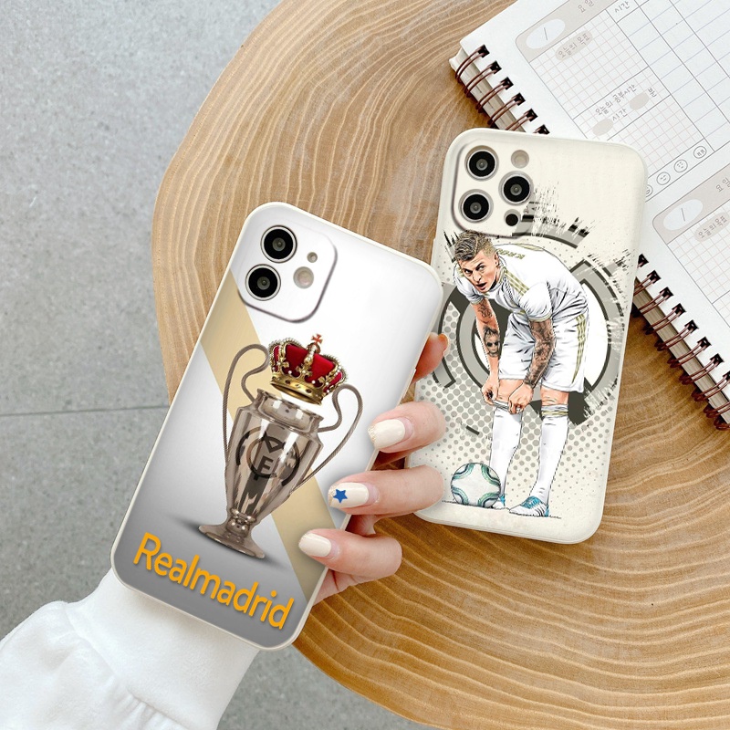 Ốp iphone BVC Bóng đá Realmadrid ốp vuông cho 6/6splus/7/7plus/8/8plus/x/xr/xs/11/12/13/14/pro/max/plus/promax