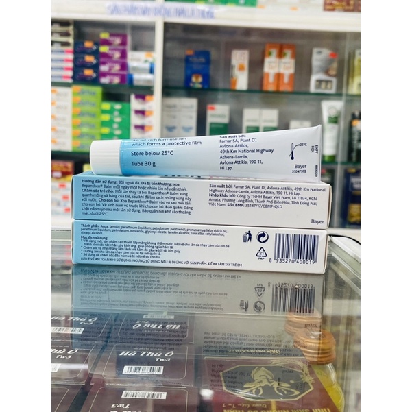 Bepanthen Balm - 30gram - kem phòng ngừa hăm tã, nứt nẻ núm vú