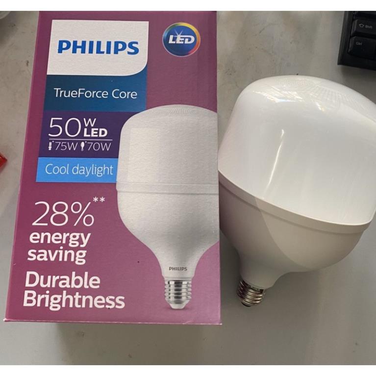 Bóng Philips Led bulb trụ 50W E27 Gen3 - HÀNG CHÍNH HÃNG ( tiết kiệm điện, chất lượng sáng cao )