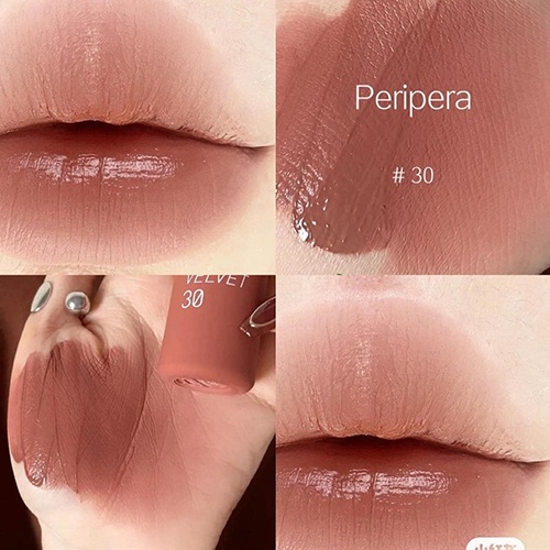 Son kem lì Peripera Ink Velvet 30 Classic Nude 4g - Màu Nâu nude