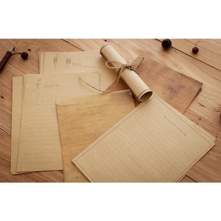 Bộ giấy viết thư giấy kraft