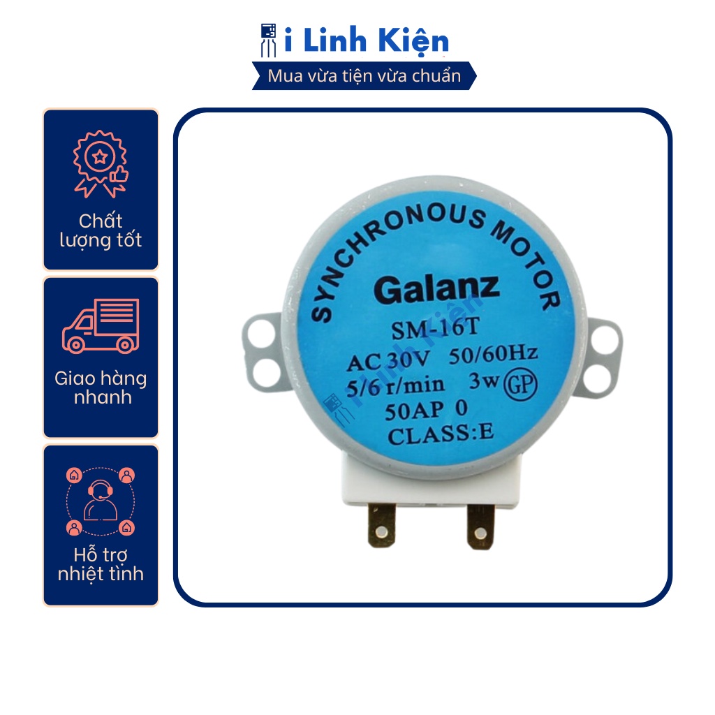 Động cơ quay đĩa lò vi sóng 30V SM-16T trục vát chất lượng tốt.