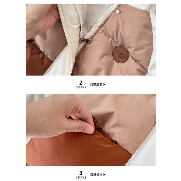 Áo phao tai gấu trần bông siêu ấm cho bé