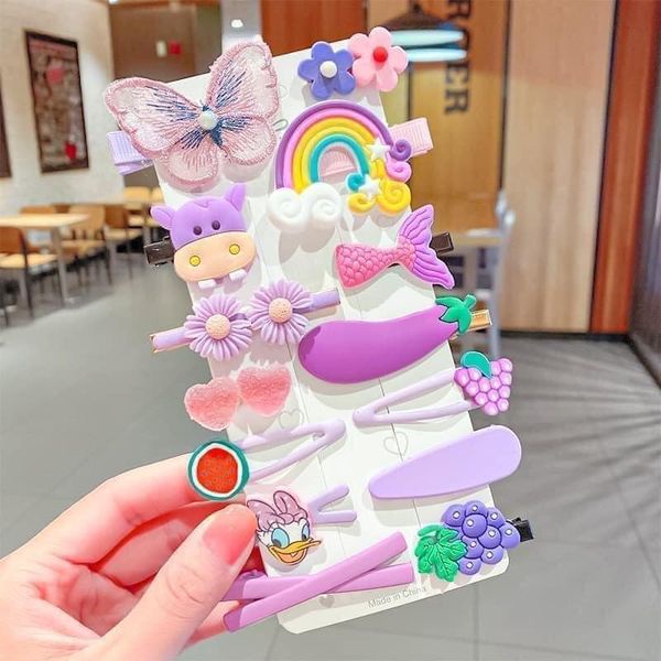 SET KẸP TÓC 14 CHI TIẾT BÉ GÁI