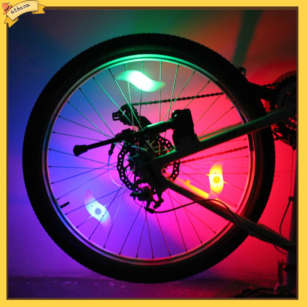 Bộ đèn LED chống nước gắn trang trí căm xe đạp