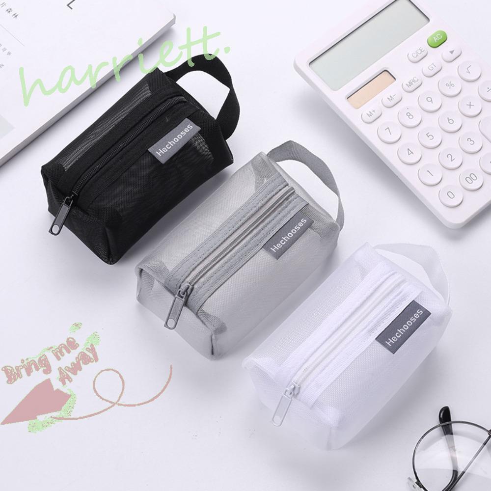 Ví Đựng Chìa Khóa / Thẻ Bằng Nylon Hình Vuông Phối Lưới Kích Thước Nhỏ Gọn Thời Trang Cá Tính
