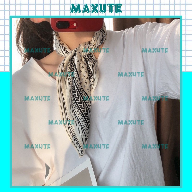 Khăn Lụa Vuông Quàng Cổ Turban Bandana 70x70 cm K70061