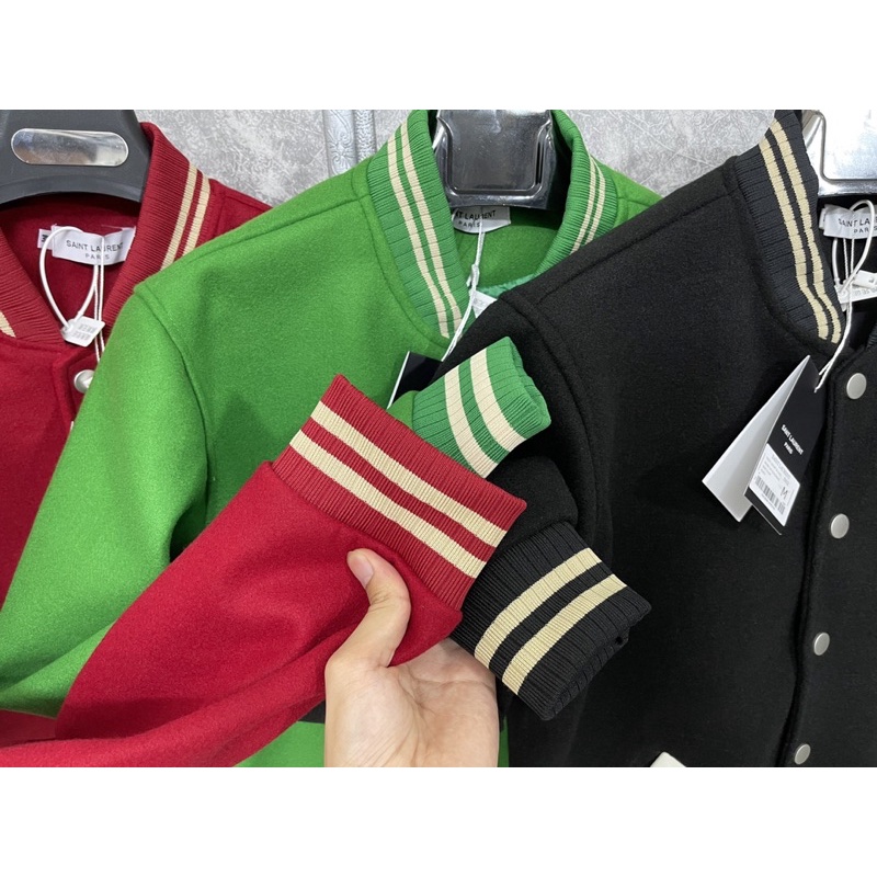 ÁO KHOÁC BOMBER DẠ THÊU CHỮ LƯNG hot