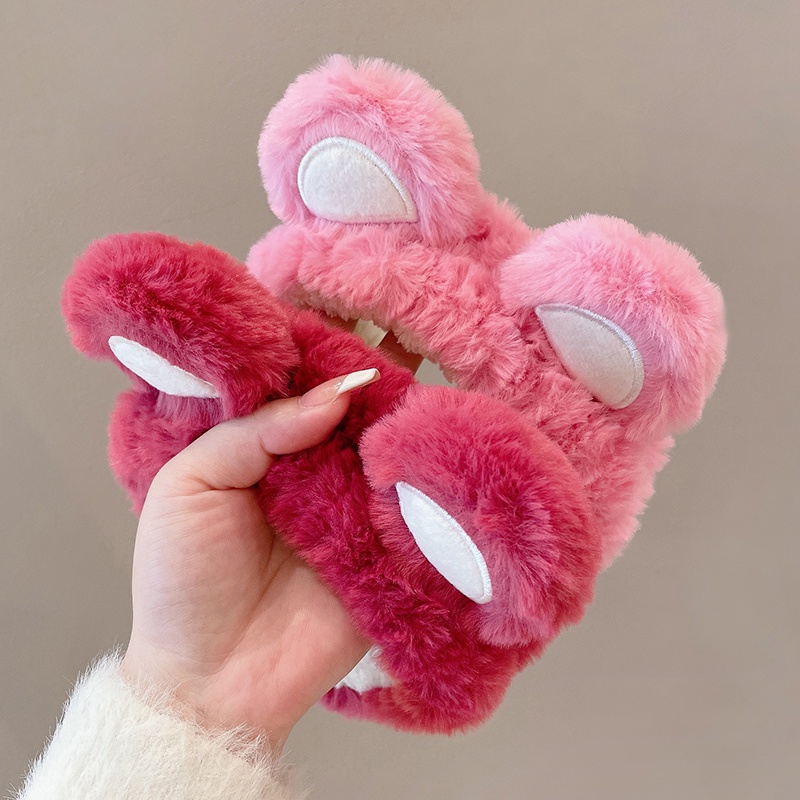 Băng Đô Cài Tóc Rửa Mặt Hình Gấu Hồng Dễ Thương Thời Trang Thu Đông Hàn Quốc 2022