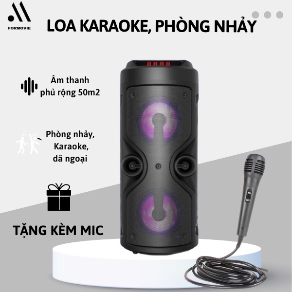 Loa Bluetooth ZQS4209chuyên sử dụng cho phòng nhảy, Karaoke, dã ngoại - Độ phủ âm thanh cực lớn