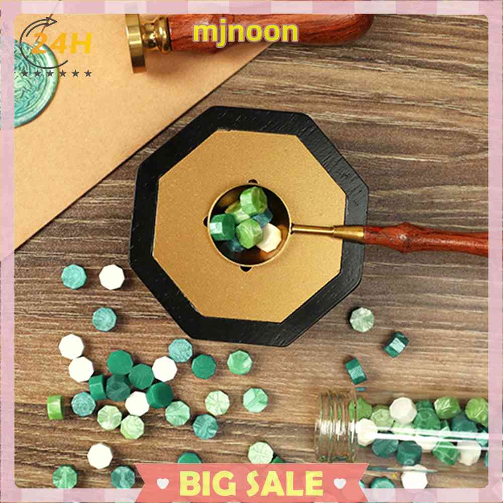 Muỗng Nấu Sáp Niêm Phong Bằng Đồng Thau Cán Gỗ Phong Cách Retro