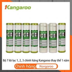 Combo 7 lõi lọc kangaroo - gồm có 4 lõi số 1 - 2 lõi số 2 - 1 lõi số 3