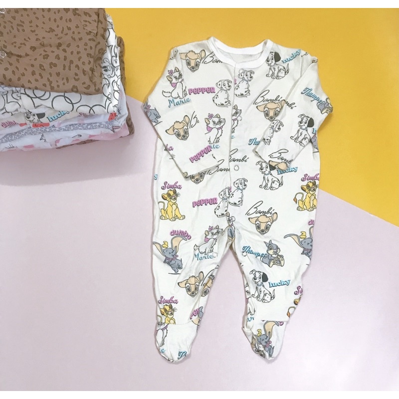 SLEEPSUIT COTTON XUẤT DƯ SIZE 6M